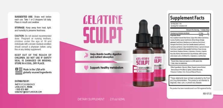 Gelatine Sculpt Ingredients